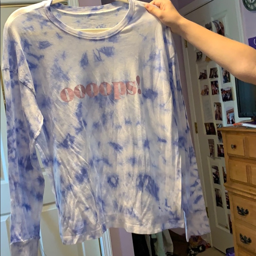 Tie dye graphic long sleeves